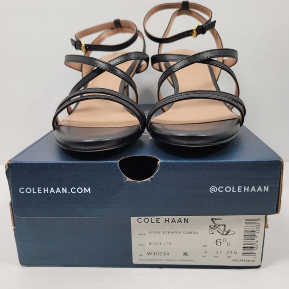 Cole Haan Women's Addie Strappy Black Sandals US Size 6.5B - Picture 2 of 11